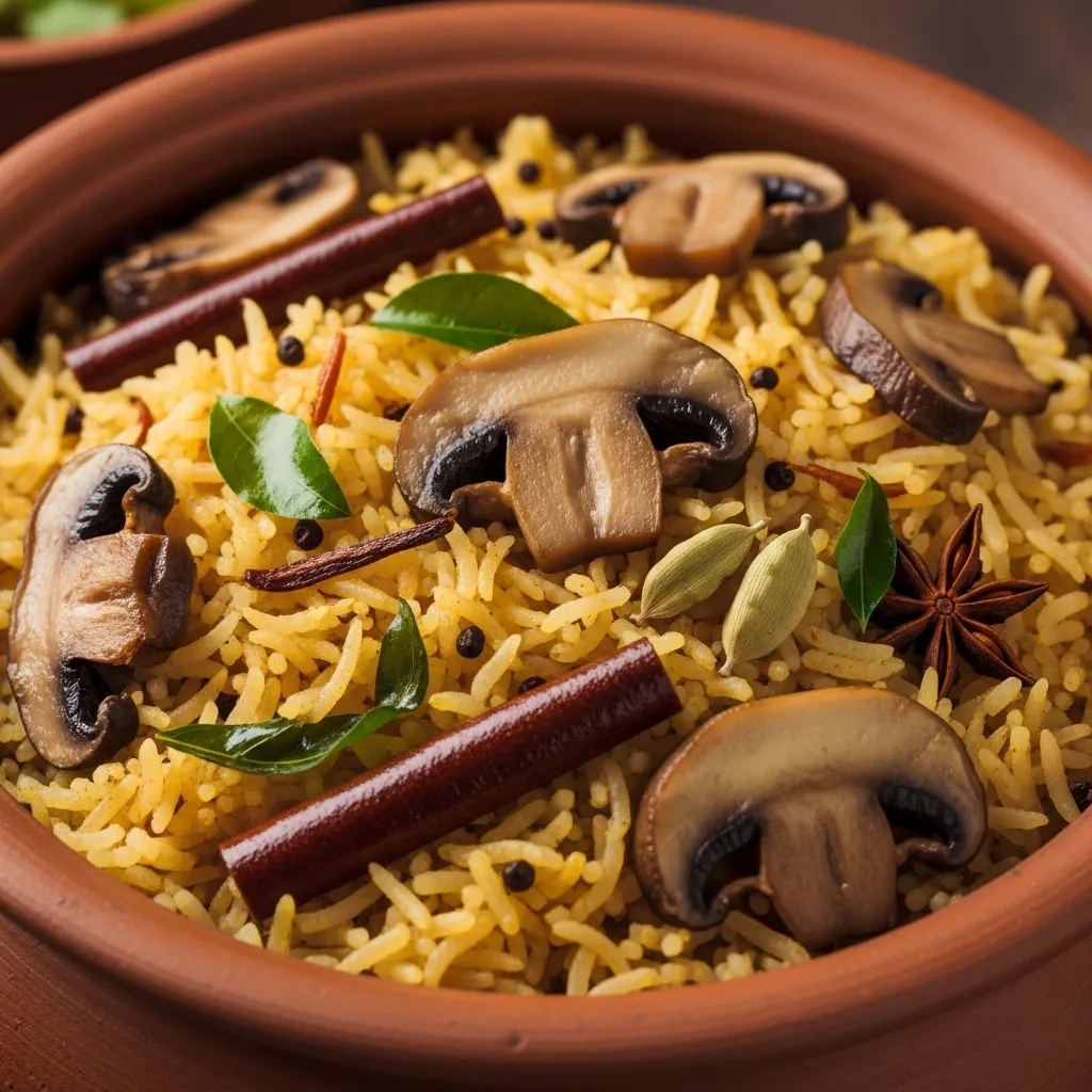 Mushroom Biryani